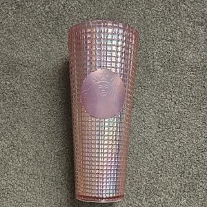 Starbucks Iridescent Pink Tumbler 9" Tall * READ*